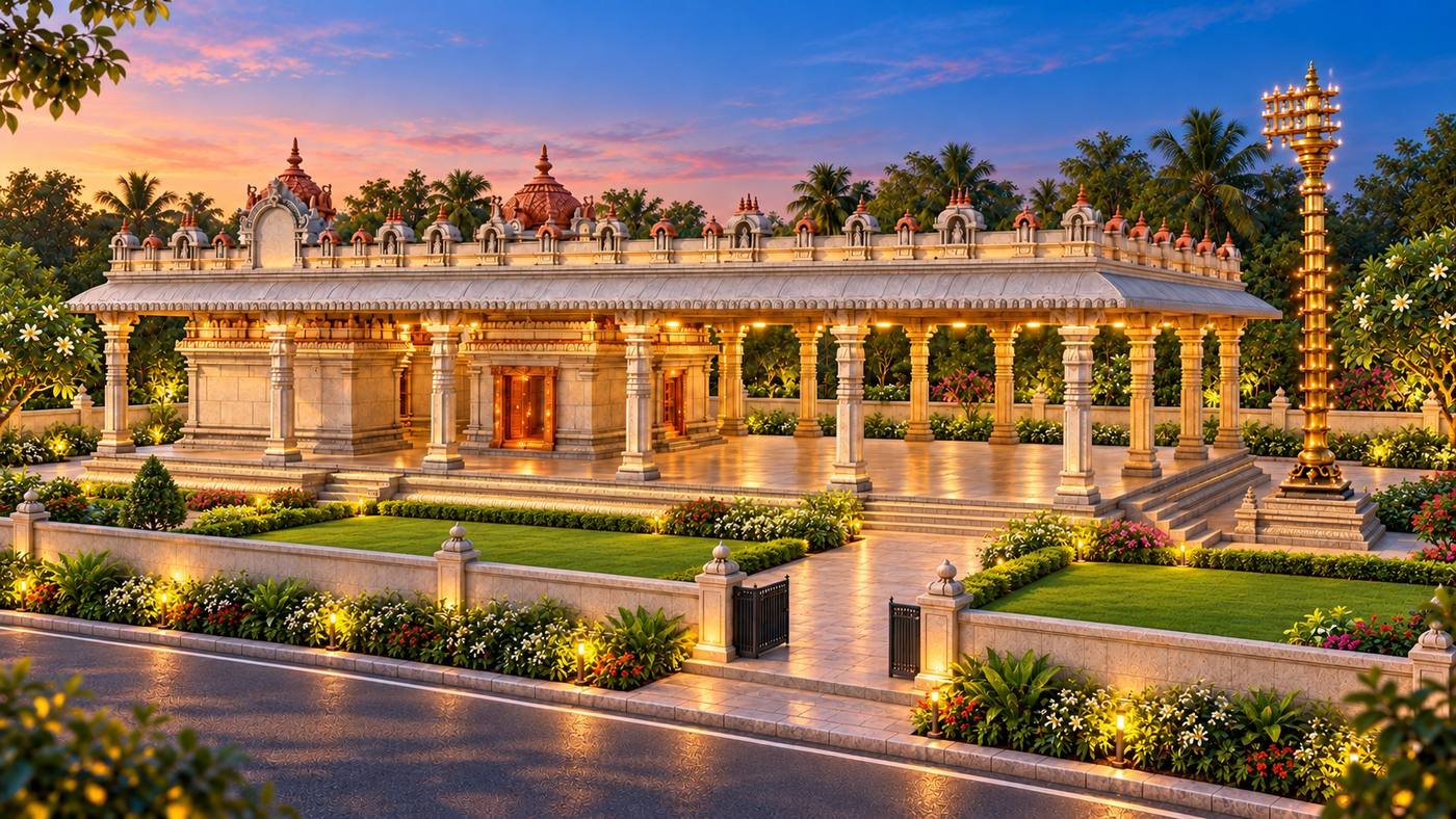 Artist’s impression of the new temple